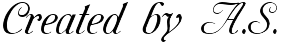Created by A.S.